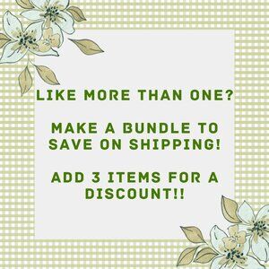 🚨Save on shipping - Make a Bundle!! 🚨
